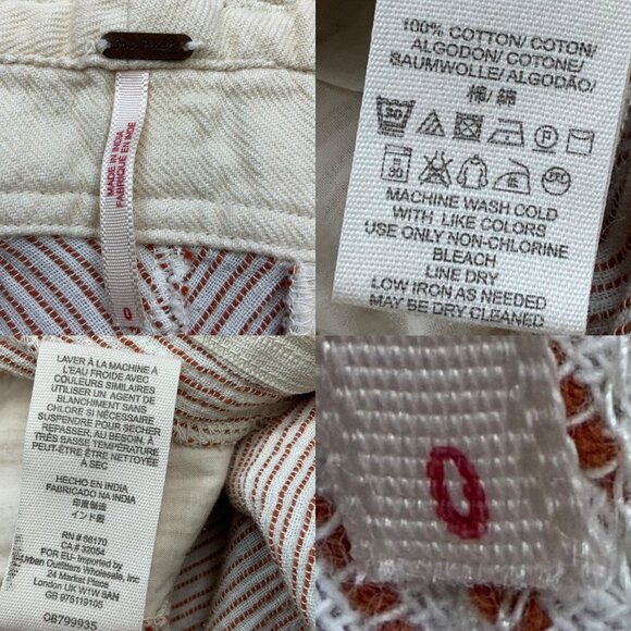 Free People Rumors Yarn Dye Harem Pants 0 Striped High Waist - Picture 3 of 12